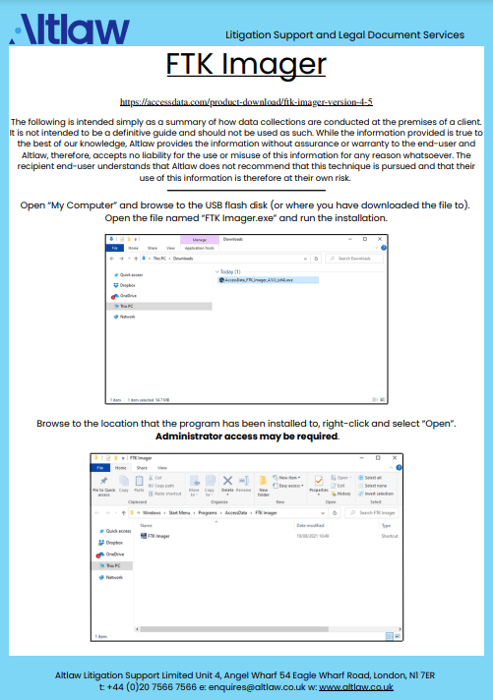 FTK Imager PDF New Branding 